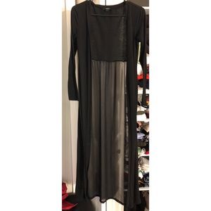 Forever 21 Mesh Train Duster Sz XS